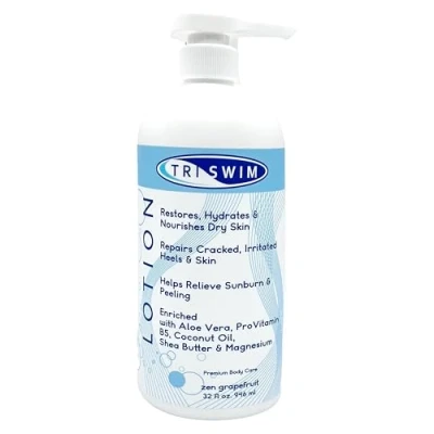 Image of TRISWIM Skin Regenerating Body Lotion After Swim Care Moisturiser For Dry Magnesium Enriched Moisturizing Pool Vegan Swimmers (946 ml)