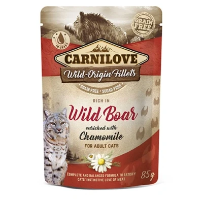 Image of Carnilove Cat Pouch 85g Wild Boar with Chamomile