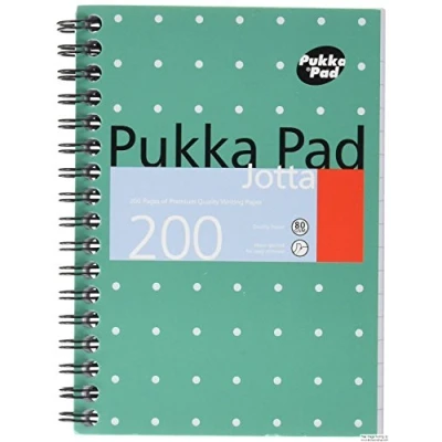 Image of Pukka Pad TS 180222 Jotta Wirebound Perforated Ruled A6 Notebook, 200pp, 80gsm, Pack of 3