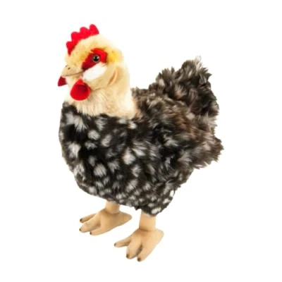 Image of Teddys Rothenburg Cuddly Toy Hen Hilde 37 cm Grey/Brown Chicken with Egg Plush