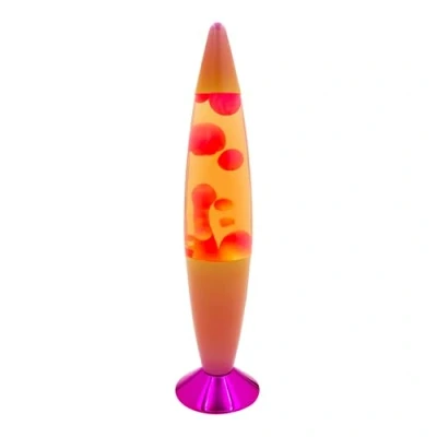 Image of Global Gizmos 49029 Pink Ombre Lava Lamp/Sunset Pattern Base/Retro Nostalgia/Relaxing Mood Light / 16 Inch Height