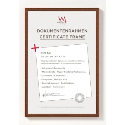 Image of walther Design Picture Frame bronze 21 x 29,7 cm (DIN A4) New Lifestyle Plastic KV130J