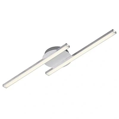 Image of Briloner Leuchten LED Ceiling Light, 2 Bulb, x 6W, Warm White 55.4 cm, Aluminium Colour