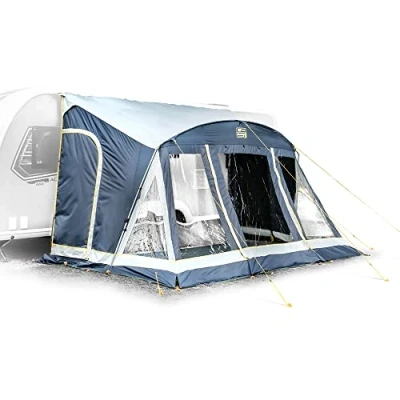 Image of Maypole Stoneleigh 390cm Poled Porch Awning Suitable for Caravans and Motorhomes with an Channel Height of 235 to 250cm