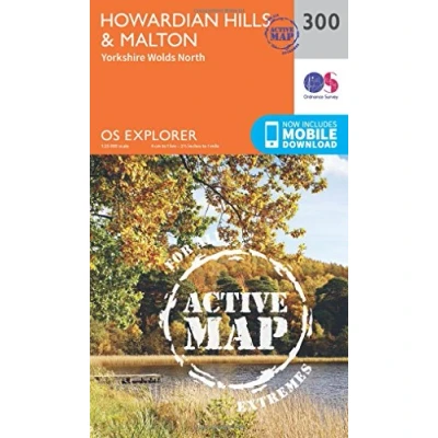 Image of Explorer Active 300 Howardian Hills &amp; Malton Map With Digital Version