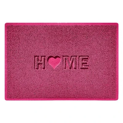 Image of Nicoman LOVE at HOME Doormat 90x60cm Compassion Pink｜Heavy Duty Non Slip｜Indoor/Outdoor｜Entrance Barrier Dirt Trapper Floor Mat｜Home Patio Garden Conservatory Door Heart