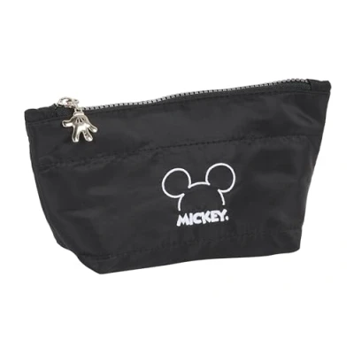 Image of Safta Mickey Teen Mood Children&#039;s School Toiletry Bag with Makeup Holder, Bag, Ideal for Different Ages, Comfortable and Versatile, Quality Resistance, 23 x 8 12 cm, Black,