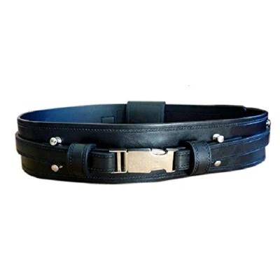Image of OEM Black Anakin Belt Jedi Costume Prop Star Wars Rots Accessories (XL)