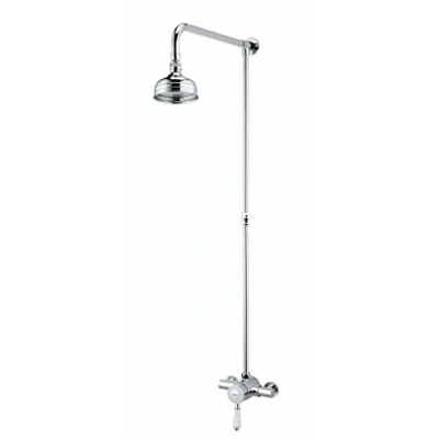 Image of Bristan KN2 SHXRR C Colonial2 Thermostatic Shower Valve with Rigid Riser Chrome