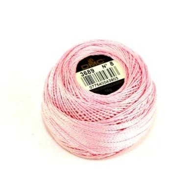 Image of DMC Cotton Perle Thread Size 8 3689 per 10 Gram Ball