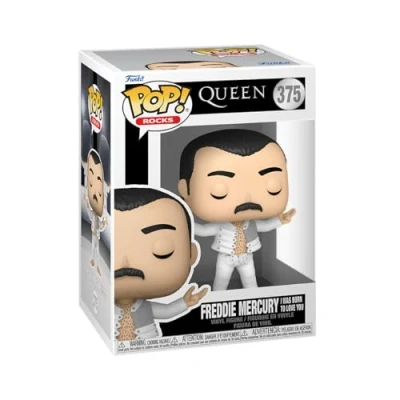 Image of Funko POP! Rocks: Queen Freddie Mercury (I Was Born to Love You) Collectable Vinyl Figure Official Merchandise Toys for Kids &amp; Adults Music Fans