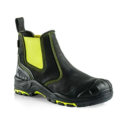Image of Buckler BVIZ3 Black Yellow hi vis S3 Safety Dealer Boot with Midsole Size 6 13