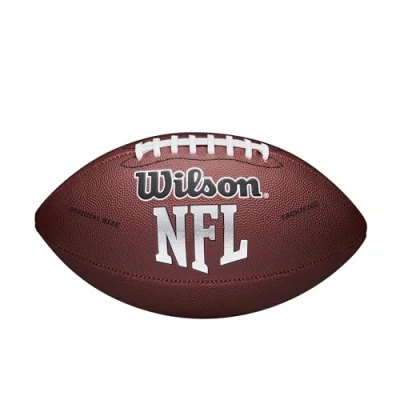 Image of WILSON NFL MVP Football Brown, PeeWee Size