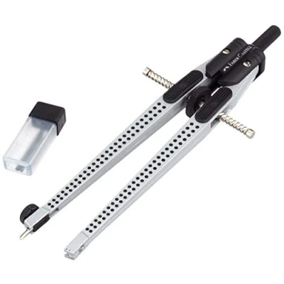 Image of Faber Castell Grip Quick Set Compass Silver