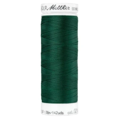 Image of Mettler Seraflex Elastic Sewing Thread 130 m Dark Green Colour 216