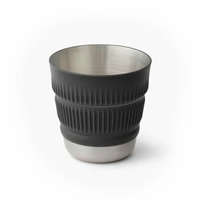 Image of Sea to Summit Detour Stainless Steel Collapsible 16 Ounce Camp Mug, Beluga Black