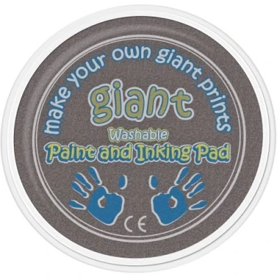 Image of Giant Paint &amp; Inking Pad Ideal for Childrens Hand Foot Prints with Animal Shaped Painting Sponge BLACK