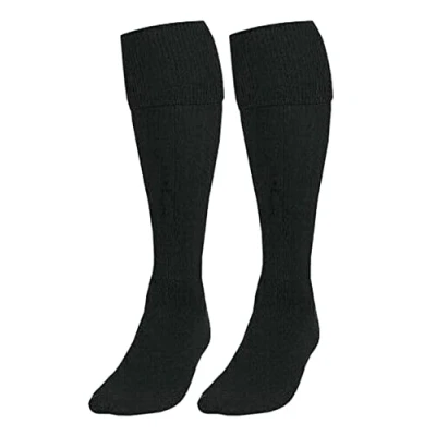 Image of BRAND KRUZE Plain FOOTBALL SOCKS Kids Boys Mens Activewear Hockey Rugby School Sports PE UK BLK 3 6