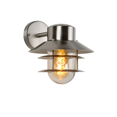 Image of Zico Cottage Wall Light Outdoor 1xE27 IP44 Satin Chrome