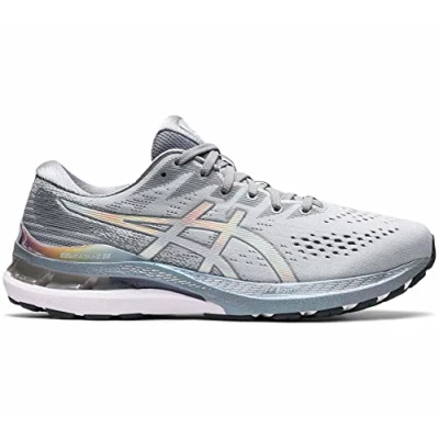 Image of ASICS Gel Kayano 28 Platinum Grey Synthetic Mens Running Trainers 1011B291_020
