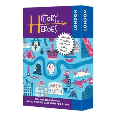 Image of History Heroes: London Question Card Game for Kids, Adults, Night Family Friendly, Fun &amp; Educational Quiz About London’s Famous Londoners