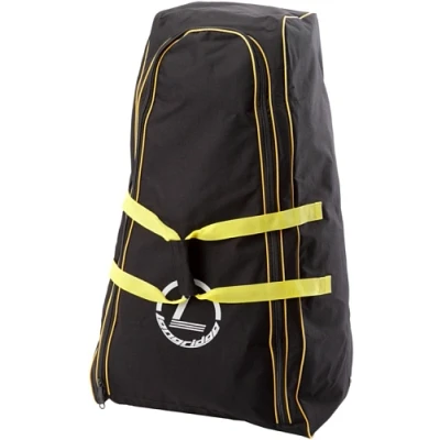 Image of Longridge Deluxe Pull Trolley Storage Bag Black/Yellow