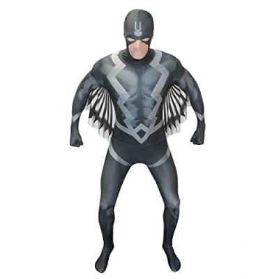 Image of Morphsuits Black Bolt Adult Fancy Dress Costume (X Large)