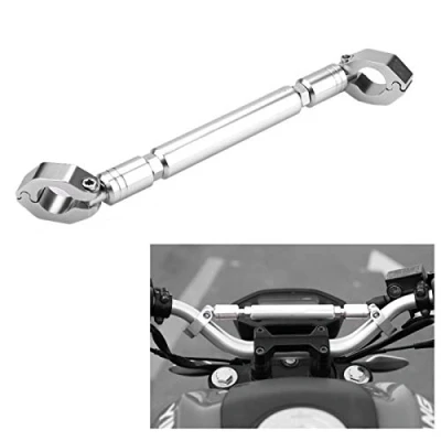 Image of Motorcycle Balance Cross Bar, Bar Handlebar, Universal 22mm Aluminum Alloy Handlebar Motorbike Accessories (Silver)