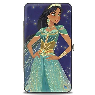 Image of Disney Women&#039;s Buckle Down Wallet, Aladdin Jasmine, 18 cm x 10