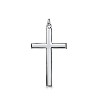 Image of Amberta Unisex 925 Sterling Silver Cross Pendant: Large Crucifix