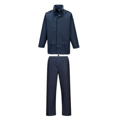 Image of Portwest Sealtex Essential Rainsuit (2 Piece Suit) Navy Large