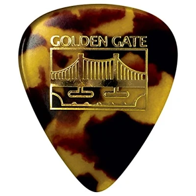 Image of Golden Gate MP 14 Deluxe Tortoise Style Flat Pick, Sideman 12 Piece