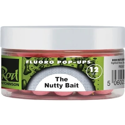 Image of Rod Hutchinson Nutty Bait 12mm fluro Pop up Pink Fishing