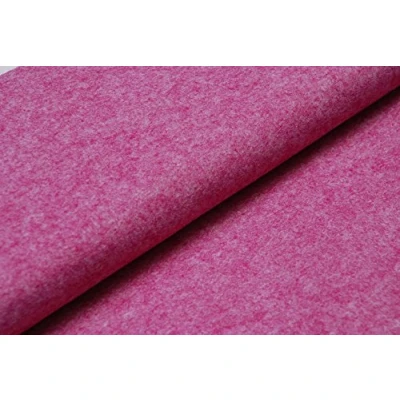 Image of Handicraft Wool/Viscose Felt Fabric Material Marl Fuchsia V11, 1Mtr 100cm x 90cm