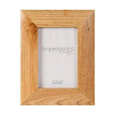 Image of Impressions Photo Frame Wooden Oak 4&quot; x 6&quot;