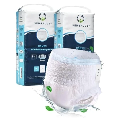 Image of Incontinence Diapers Pants Super Men Women Protective Size XL (60)
