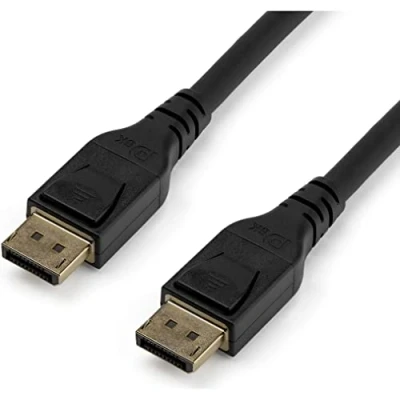 Image of StarTech.com 5m VESA Certified DisplayPort 1.4 Cable 8K 60Hz HBR3 HDR 16ft Super UHD to Monitor Cord Ultra HD 4K 120Hz DP Slim Video M/M Connector (DP14MM5M)