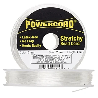 Image of Powercord Elastic Clear 0.7mm 25 Meter Spool