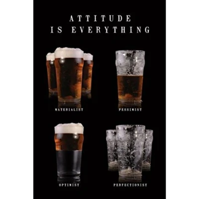 Image of Pyramid International &quot; Attitude is Everything Maxi Poster, Multi Colour, 61 x 91.5 1.3 cm