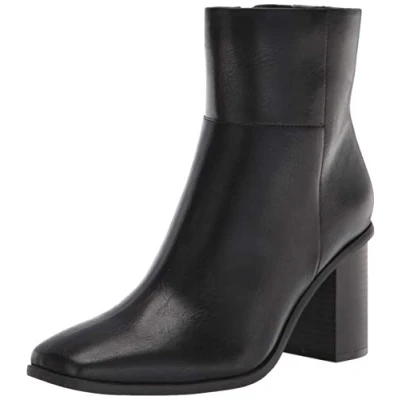 Image of The Drop Women&#039;s Ibita High Heel Side Zip Ankle Boot, Black, 5.5 UK