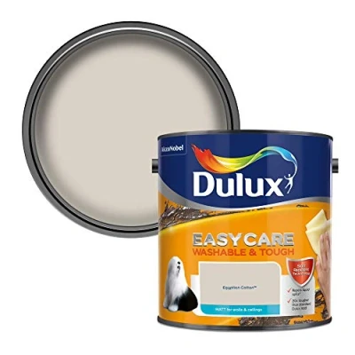 Image of Dulux Easycare Washable &amp; Tough Matt Emulsion Paint Egyptian Cotton 2.5L