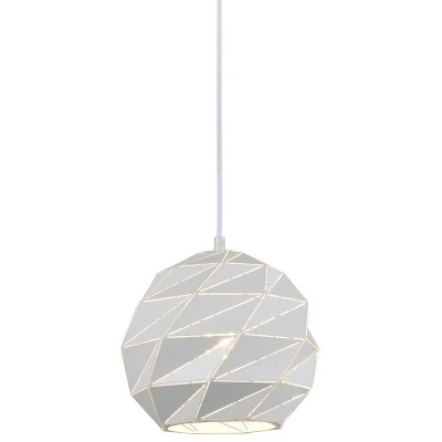 Image of Italux Lighting Modern Hanging Pendant White 1 Light, E27