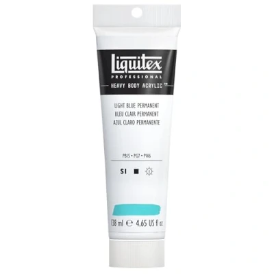 Image of LIQUITEX 1047770 Professional Heavy Body Acrylic Paint in Artist Quality with Excellent Light Fastness Butter Consistency, 138 ml, Blue Permanent