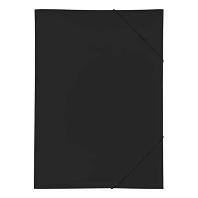 Image of Pagna 21638 01 Elasticated Folder Polypropylene 3 Flap A3 Black