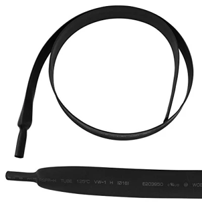 Image of AB Tools Electrical Heatshrink Tubing Sleeving Waterproof Black 16mm x 0.5 Metre