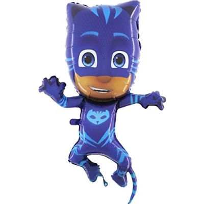 Image of Grabo Foil Supershape Balloon 31&quot;&quot; 79cm SuperSleepwear PJ Mask Catboy Unpacked, Blue, L174
