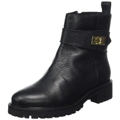 Image of Geox Women&#039;s D Hoara Ankle Boot, Black, 4 UK