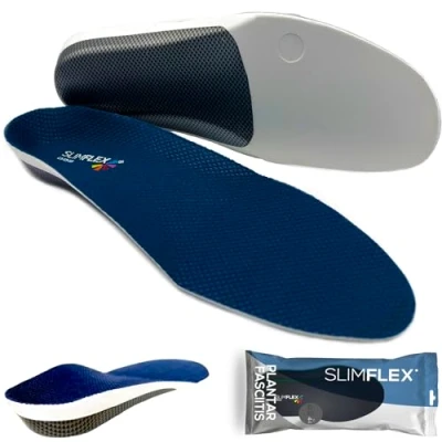 Image of Slimflex Carbon Supination Orthotic Insoles for Supinators with Full Lateral Control Prevents Foot Rolling Outwards and Supports Arch