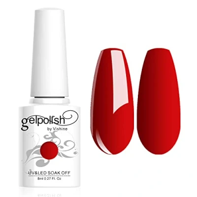 Image of Vishine 8ml Gelpolish Manicure Salon UV LED Soak Off Gel Nail Polish Varnish Color Orange #1331
