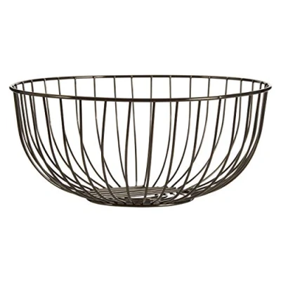 Image of Premier Housewares Fruit Basket, Iron, Black